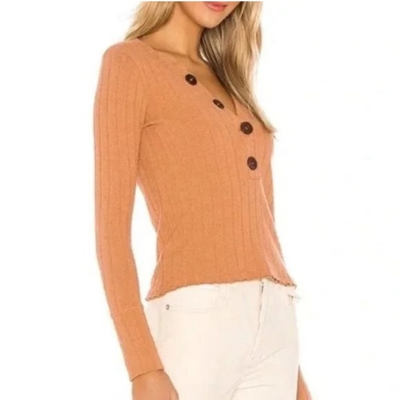 Free People Orange Long Sleeve Top - Picture 10 of 12